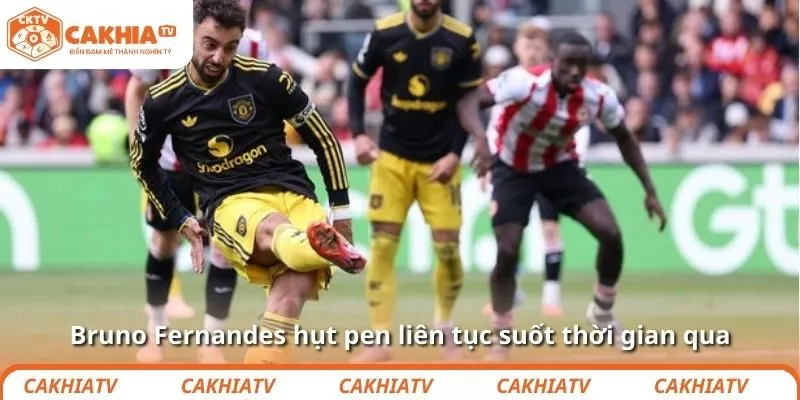 Bruno Fernandes hụt pen liên tục suốt thời gian qua